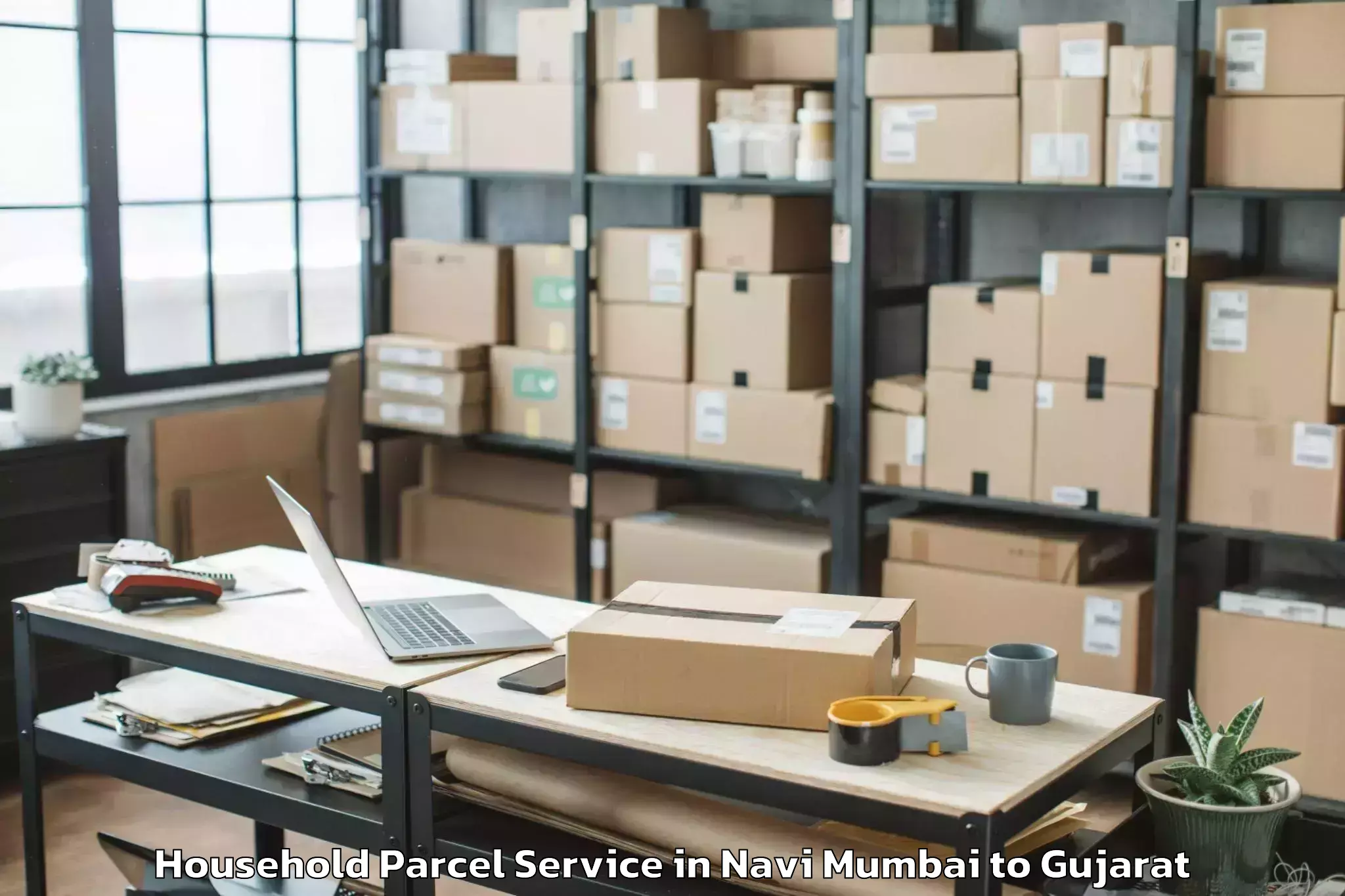 Affordable Navi Mumbai to Santalpur Household Parcel